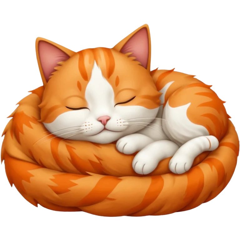 A cat sleeping  emoji