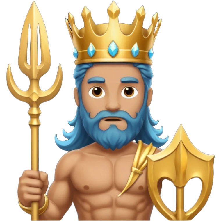 An emoji of the Greek god Poseidon emoji