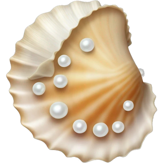 1 Seashell with pearl no background  emoji