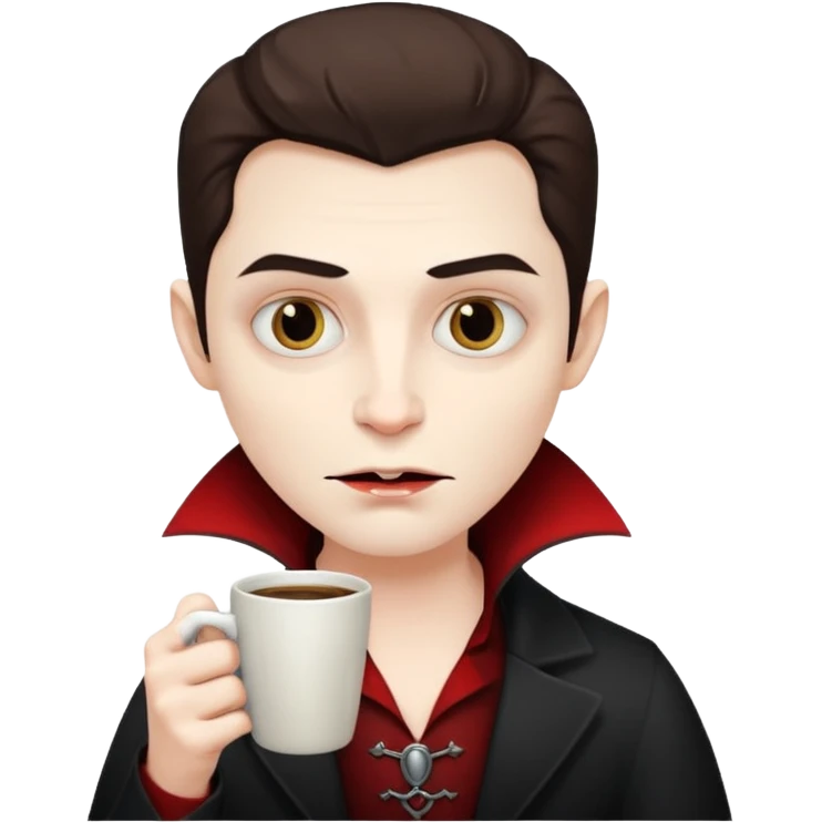 vampire drinking coffee emoji