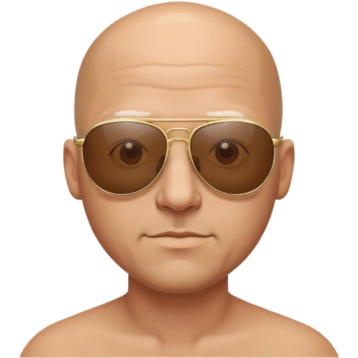 bald man in sunglasses emoji