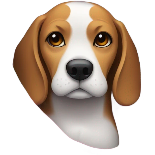 Cold Beagle under many blankets emoji