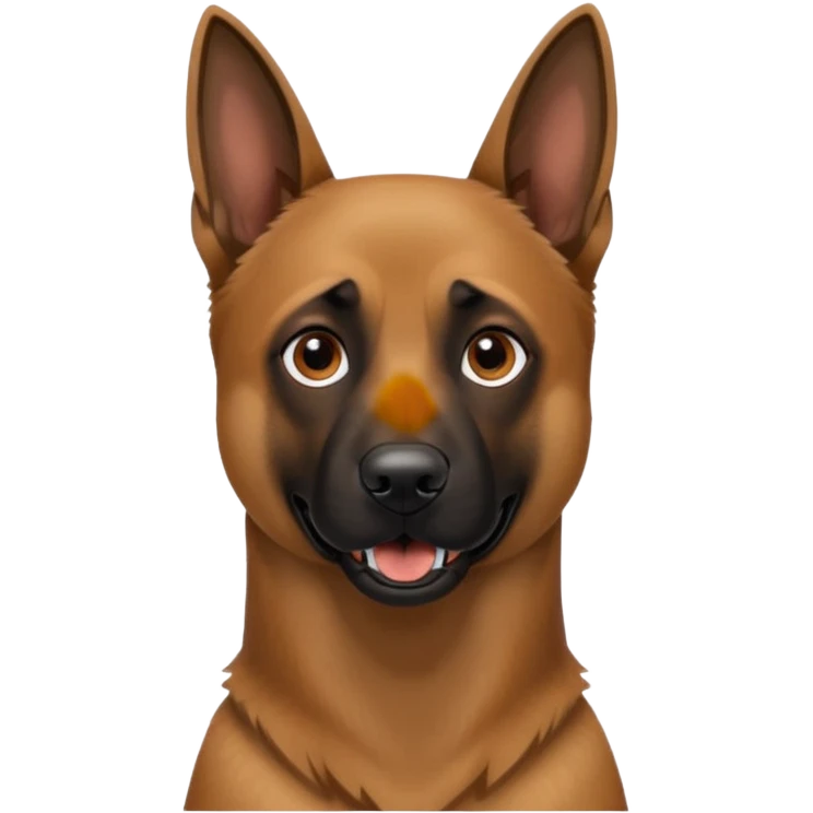 Belgian malinois dog barking emoji