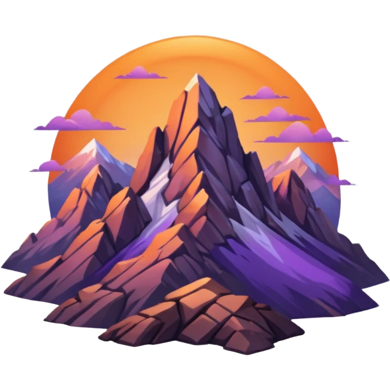 mountain sunrise emoji