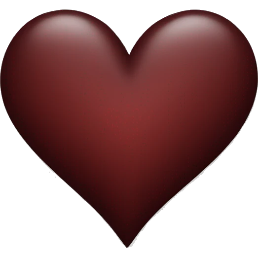 dark red heart emoji