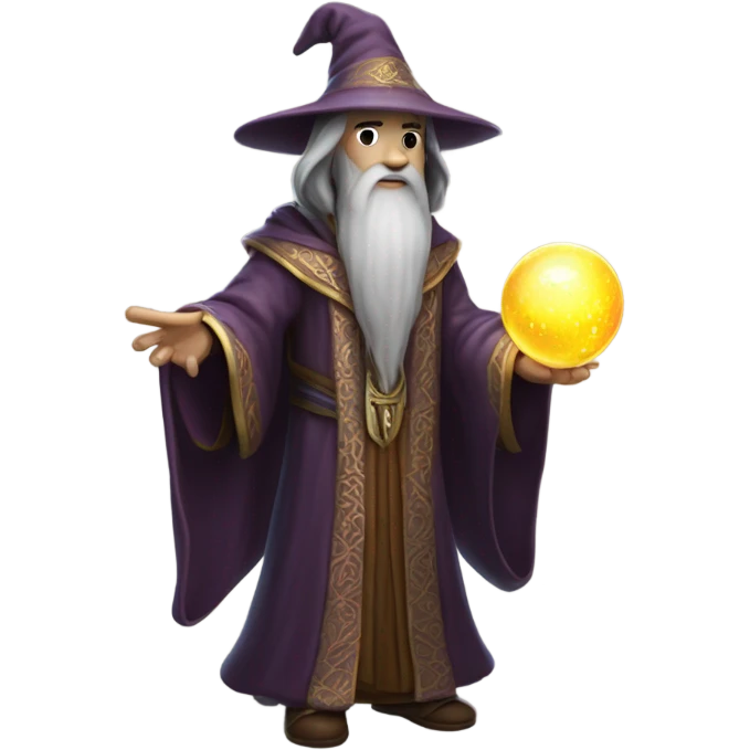 Wizard with an orb  emoji