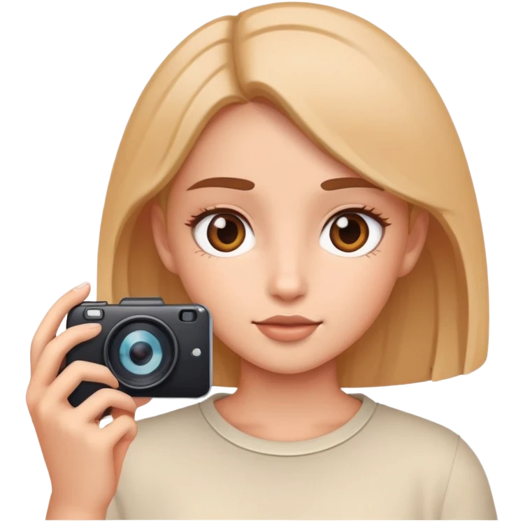 Girl making videos emoji