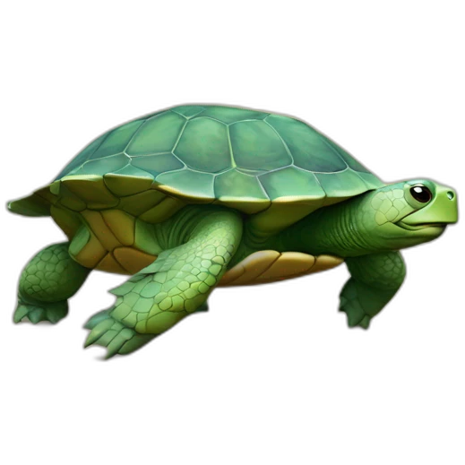 Tortue dans ses pensées emoji