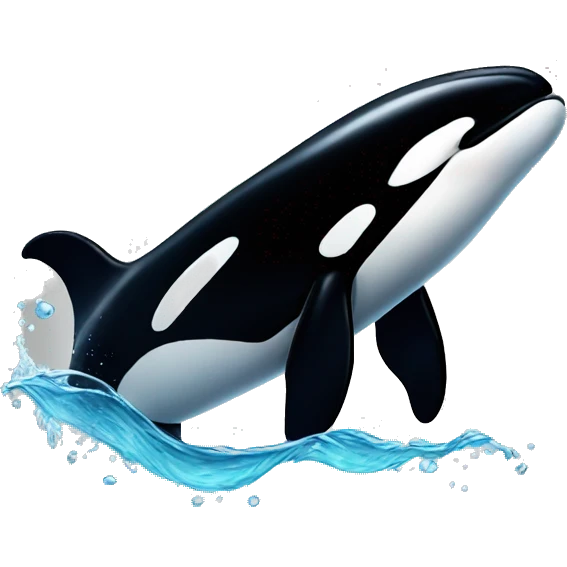 Orca swimming  emoji