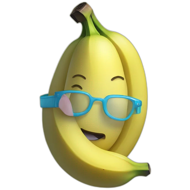 Kawaii banana emoji
