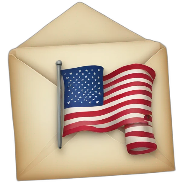letter with us flag emoji