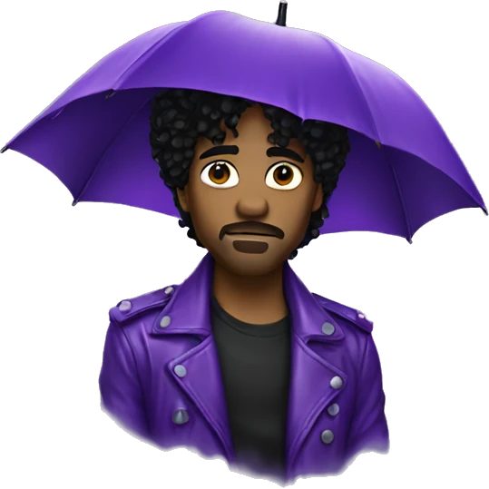 Purple rain emoji