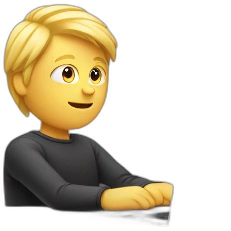 blond-man-behind-laptop emoji