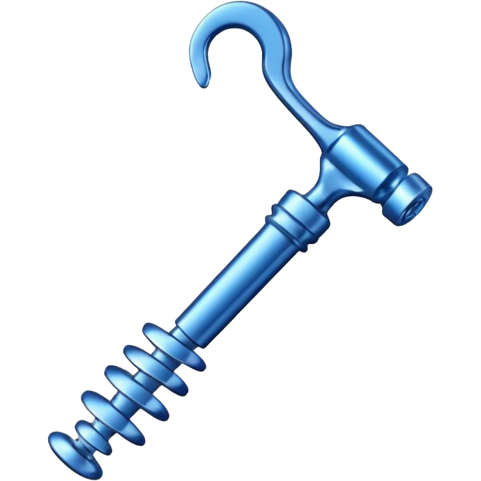 blue corkscrew emoji