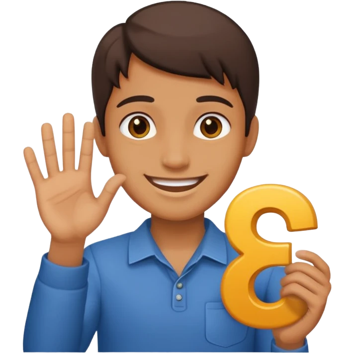 Fuse 🤷‍♂️6️⃣7️⃣ ( only put 6 and 7 in his hand)  emoji