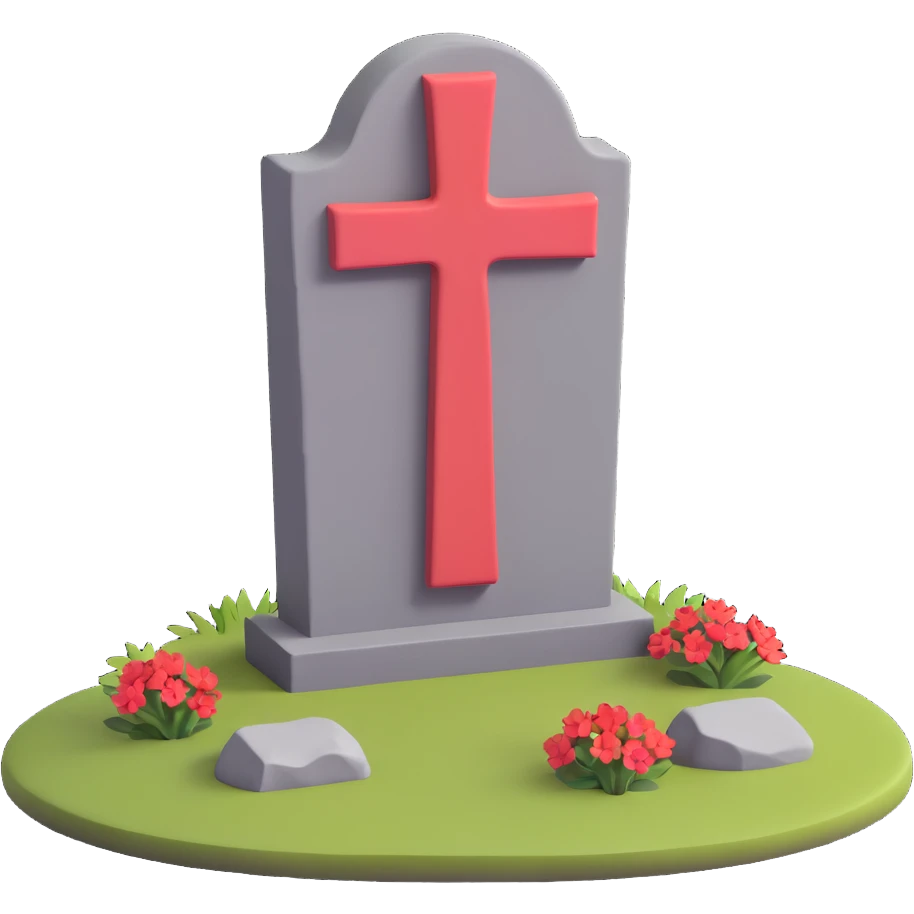 traditional Norway gravestone emoji
