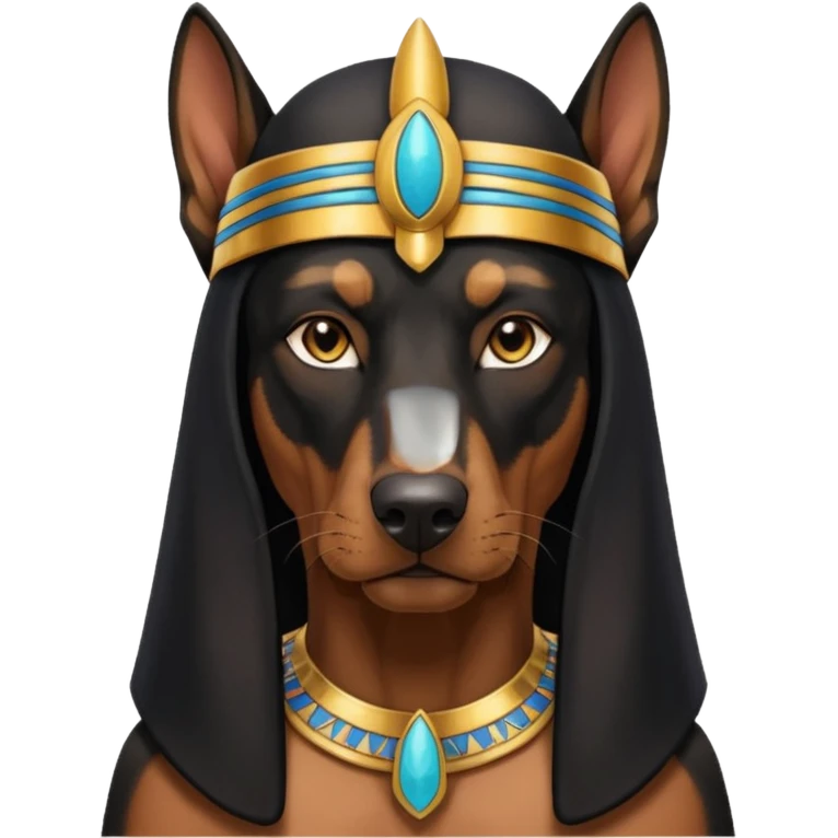 a Protector egypt doberman emoji