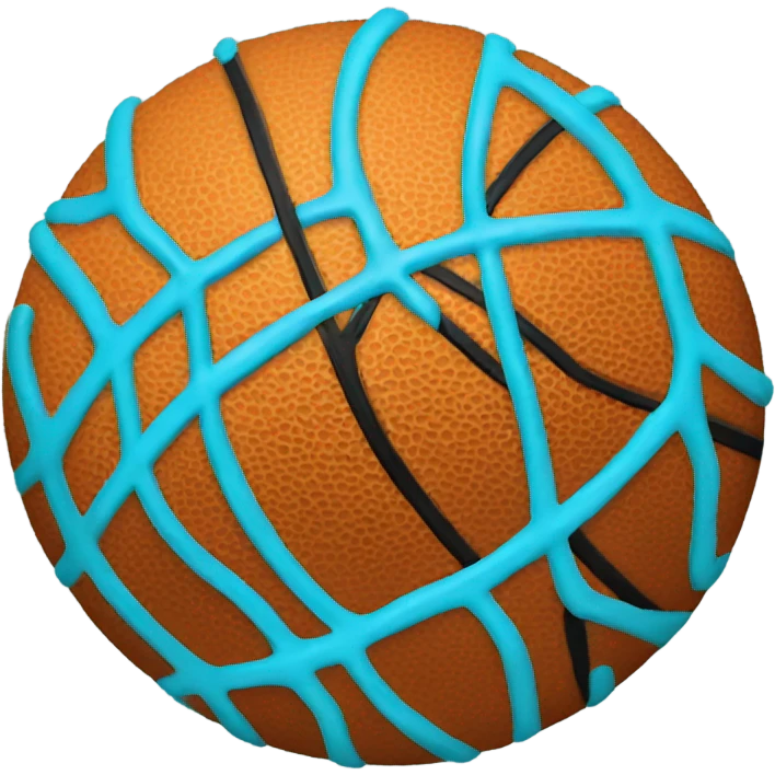 cyan basketball  emoji