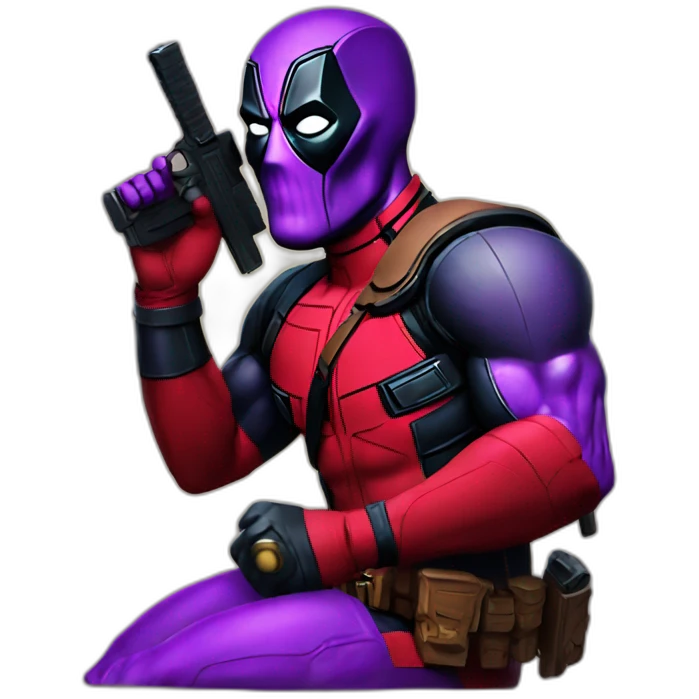 deadpool kills thanos emoji