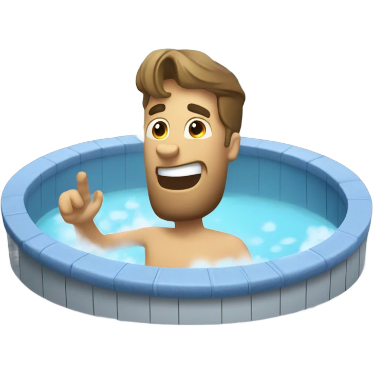 Hot Tub with steam emoji