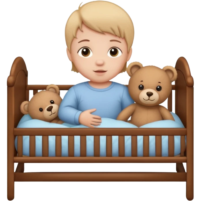 baby in bids with teddy bear







 emoji
