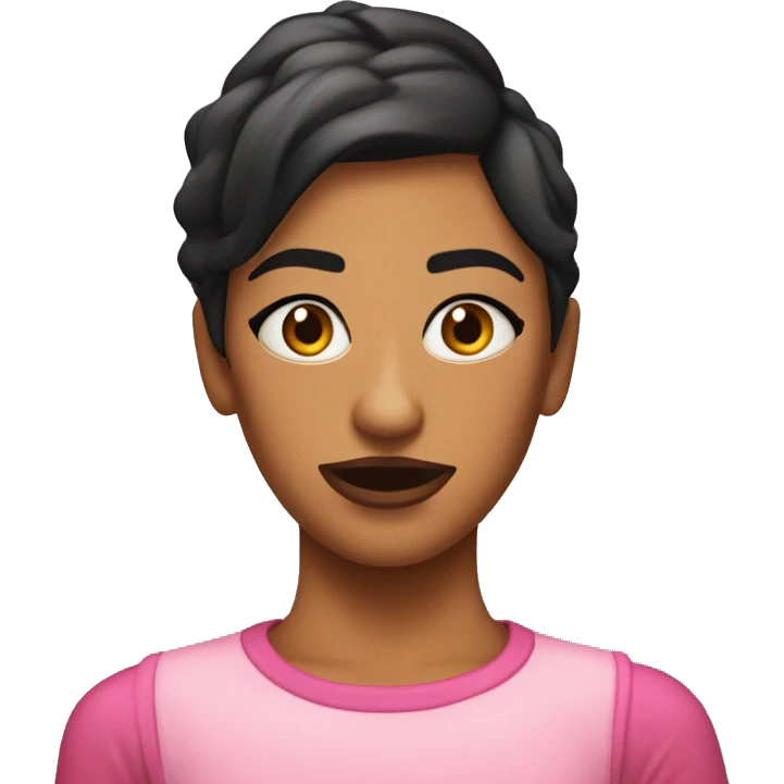Chica maquillándose emoji