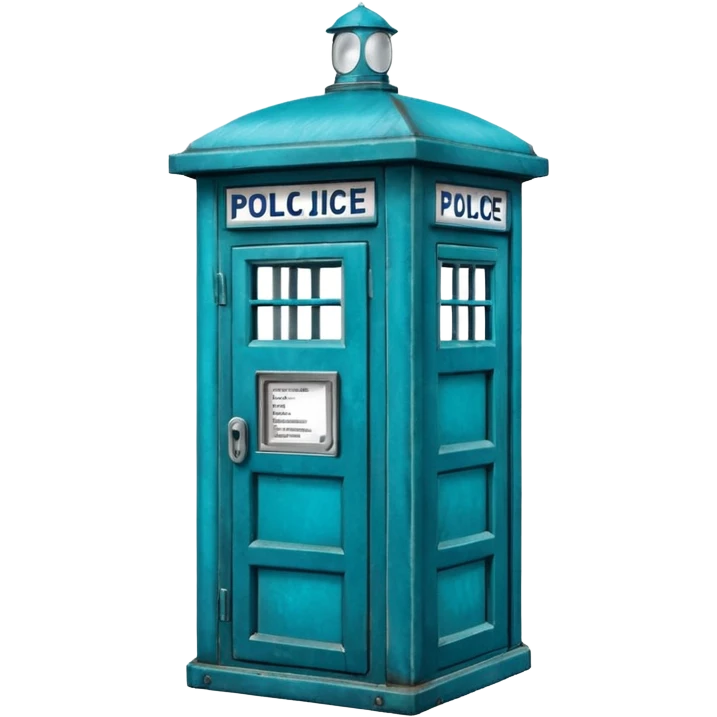 Blue police public call box emoji