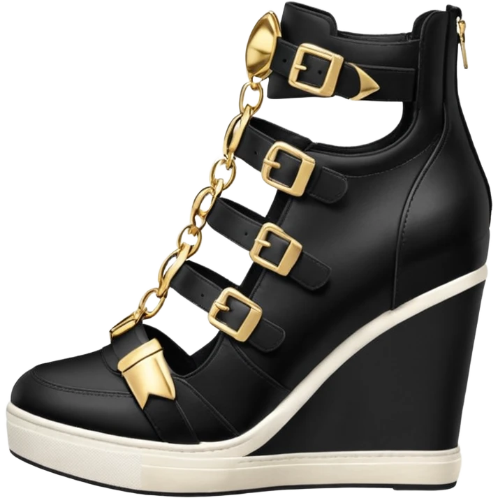 steve madden wedge sneakers strap emoji