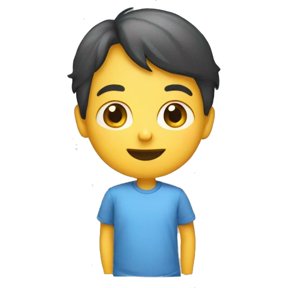 Un garçon disant bonne nuit à une fille emoji