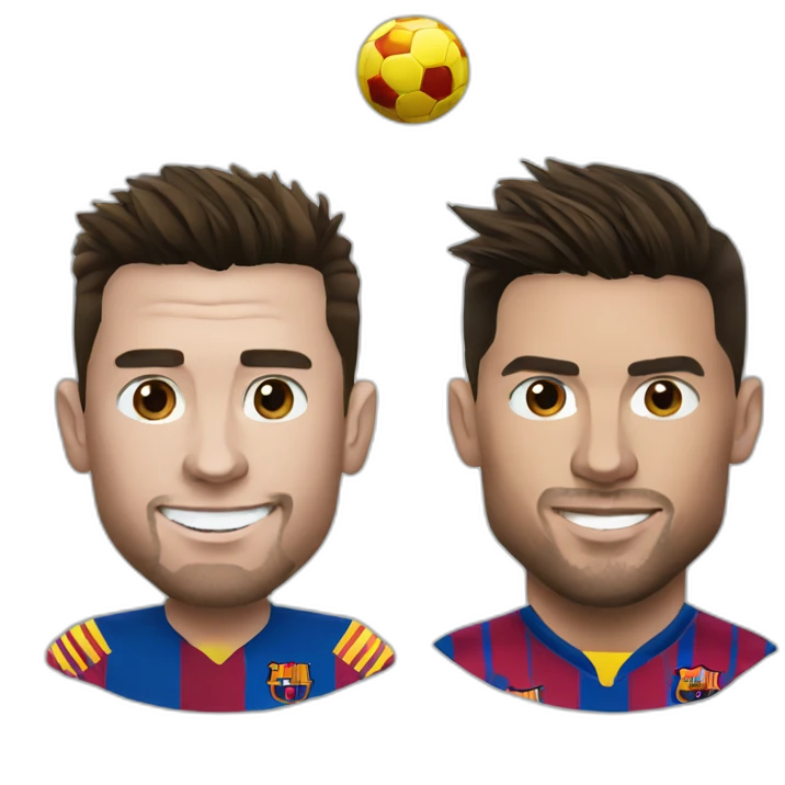 Messi and Ronaldo emoji