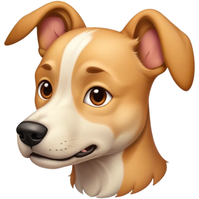 Dog with jawline emoji