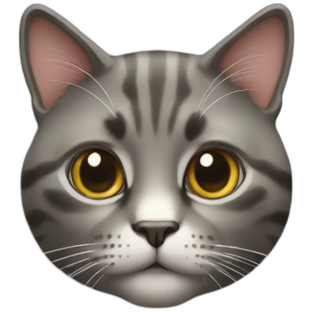 inteligent cat emoji