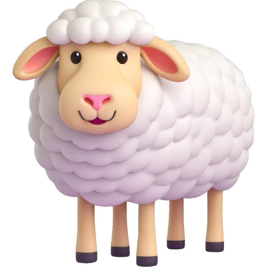 Minecraft sheep emoji