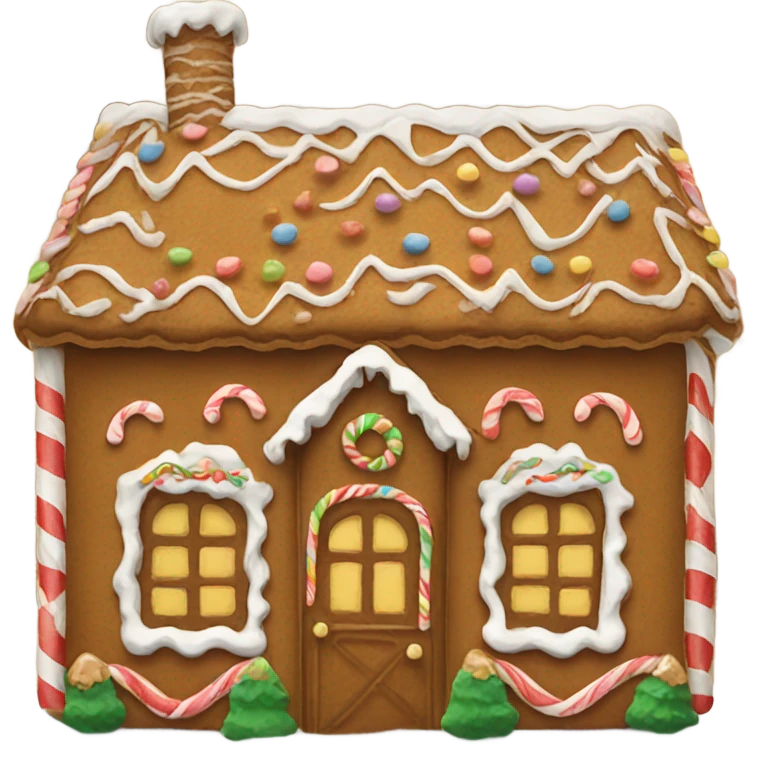 Gingerbread house emoji