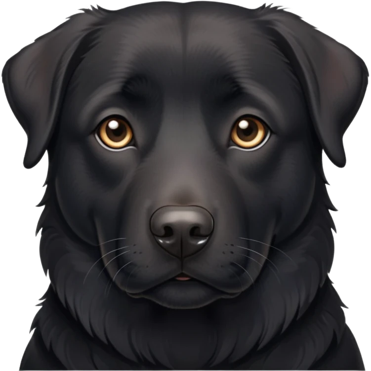 Older black lab mix emoji