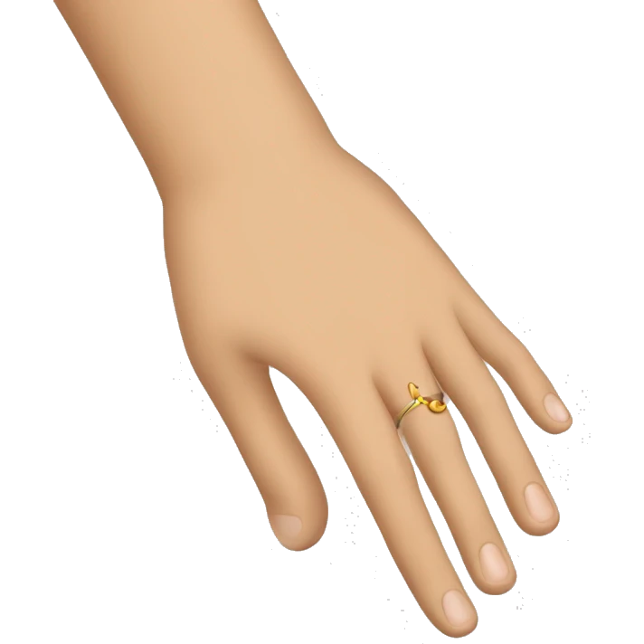 little finger and ring finger emoji