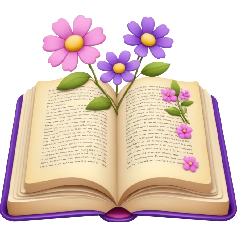 Open book in a girly style emoji