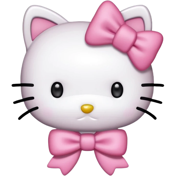 hello kitty con un lazo rosado  emoji