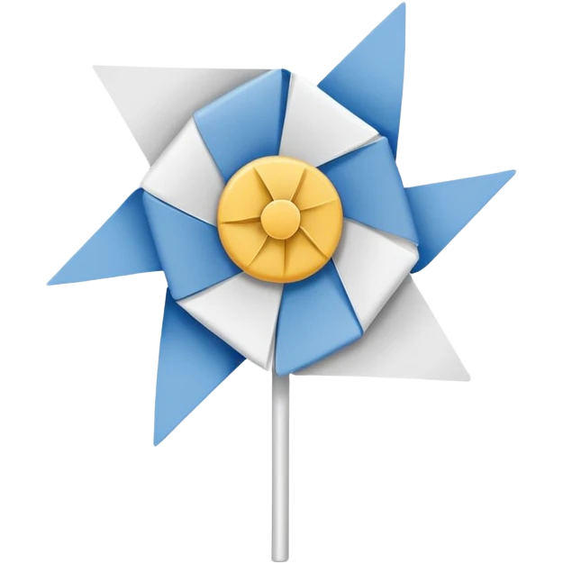 White pinwheel without a handle
 emoji