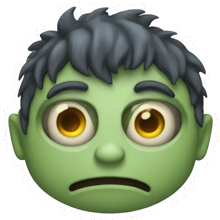 a monster with no skin emoji