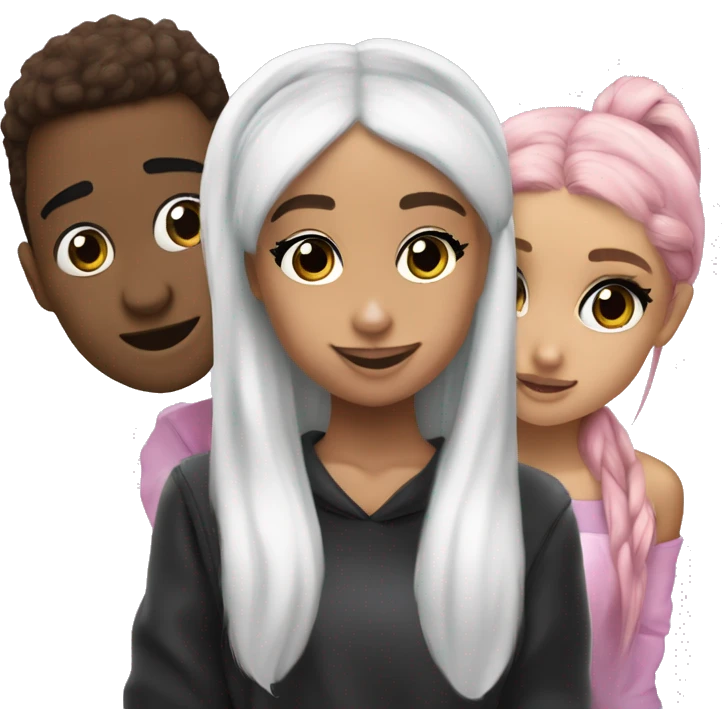 ariana grande with a kooki and joos emoji