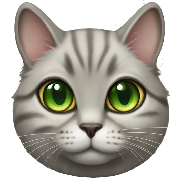 British chinchilla gold cat with green eyes  emoji
