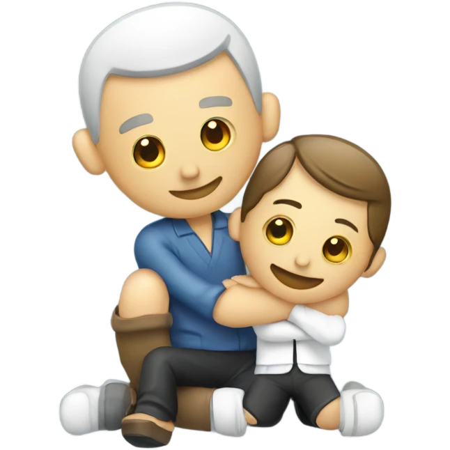 Chiropractor giving adjustment emoji
