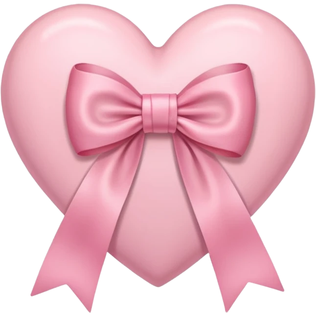 pastel heart with a bow emoji