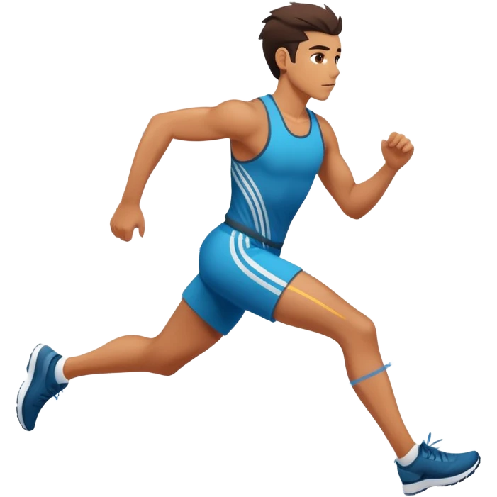 person running fast with motion lines emoji