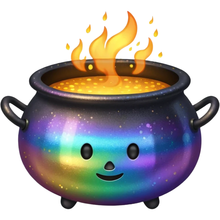 glitter cauldron emoji