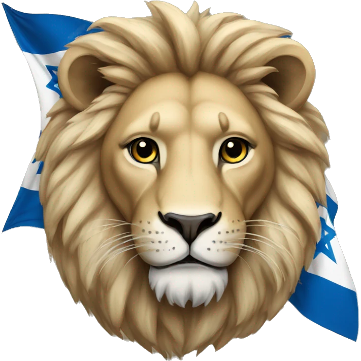 Lion with Israel flag emoji