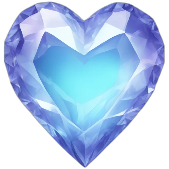 Crystal heart emoji