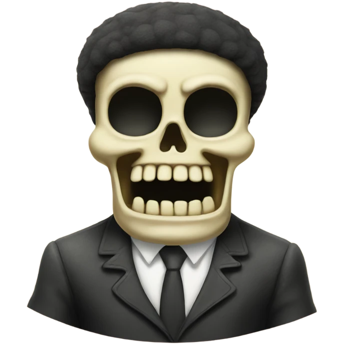 Skull sponge bob emoji