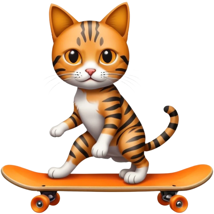 Cat on a skateboard  emoji